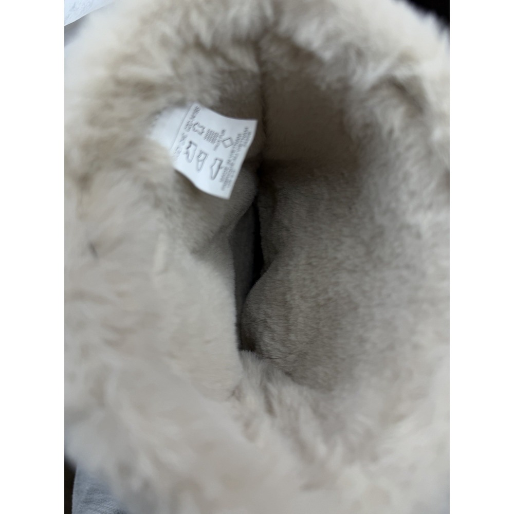 Taos Cozy Chic Soft Faux Fur Size Women's 9.5 Dark Gray Suede Slouchy Boots - Picture 13 of 14